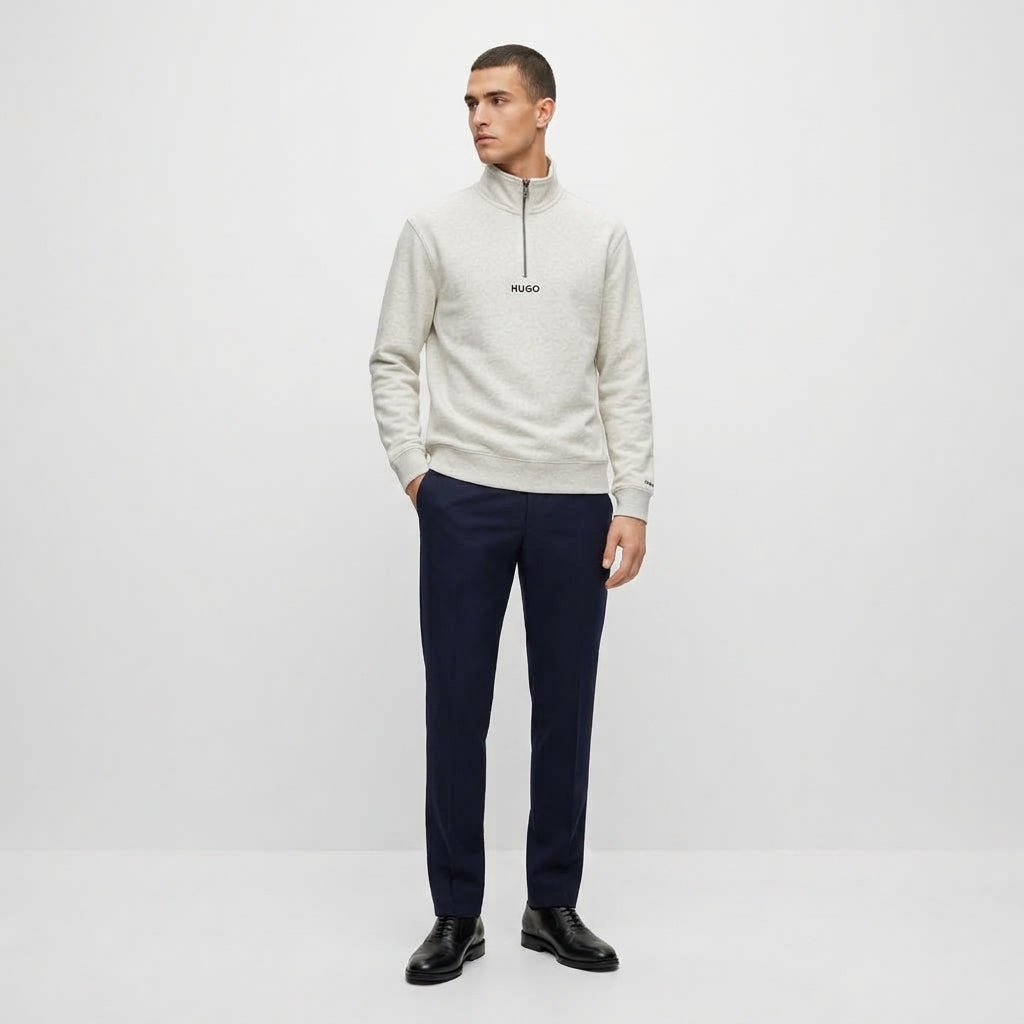 Saco Media Cremallera HUGO Gris