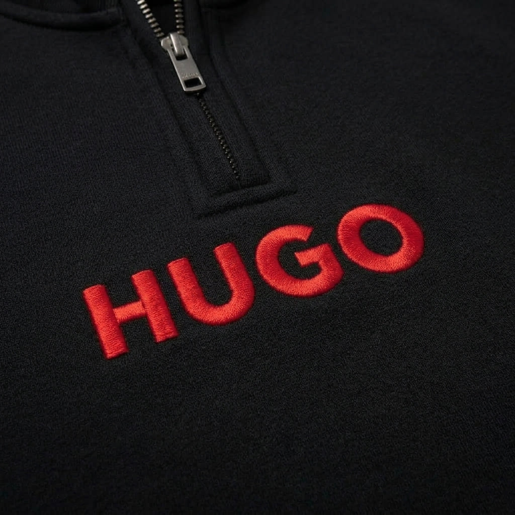 Saco Media Cremallera HUGO Negro