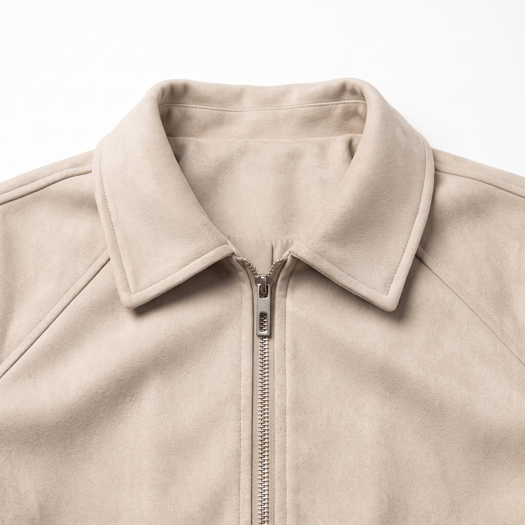 Chaqueta Bomber en Gamuza
