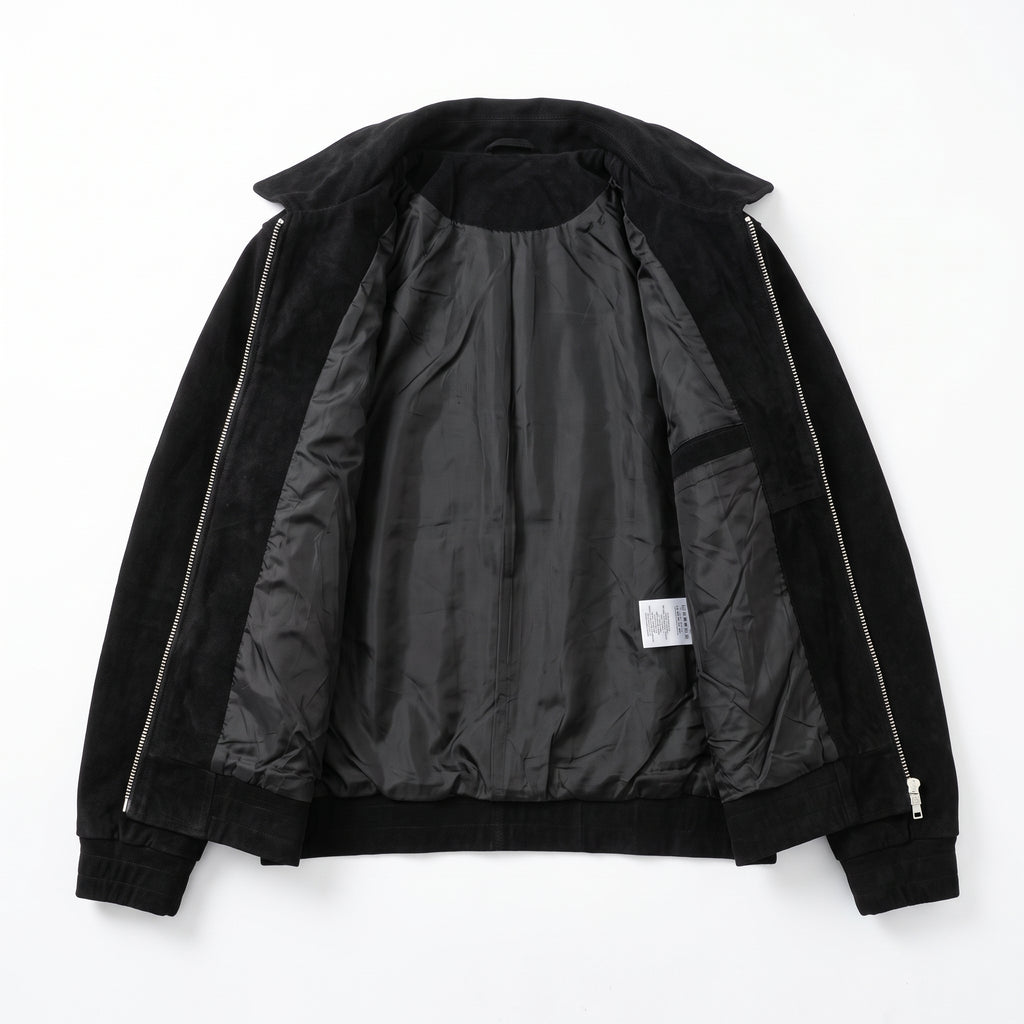 Chaqueta Bomber en Gamuza