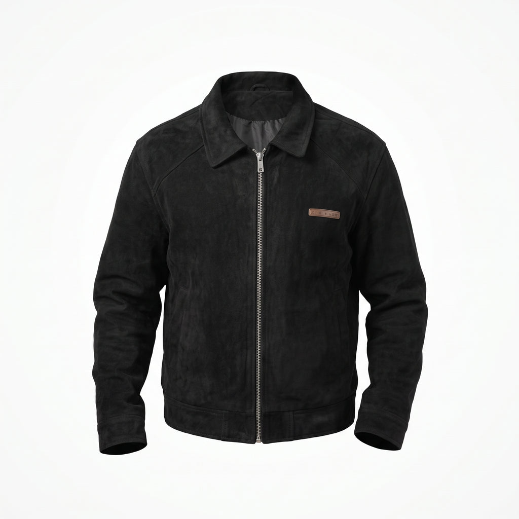 Chaqueta Bomber en Gamuza
