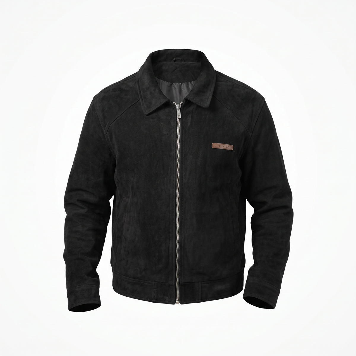 Chaqueta Bomber en Gamuza