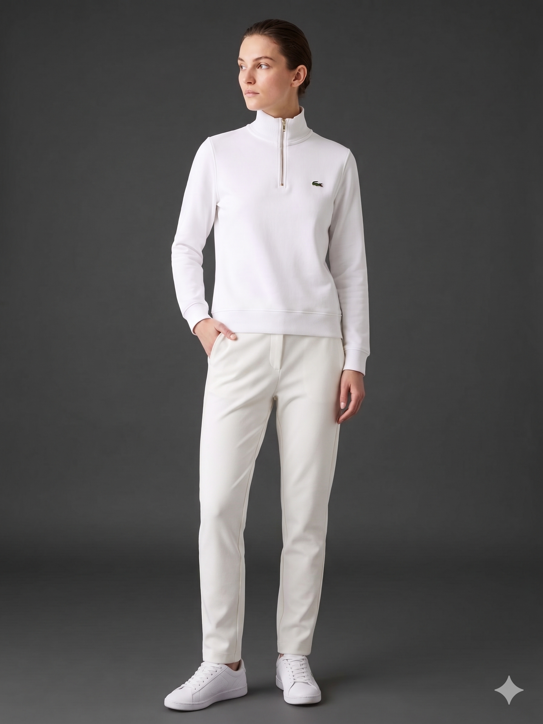 Sueter Media cremallera LACOSTE Dama