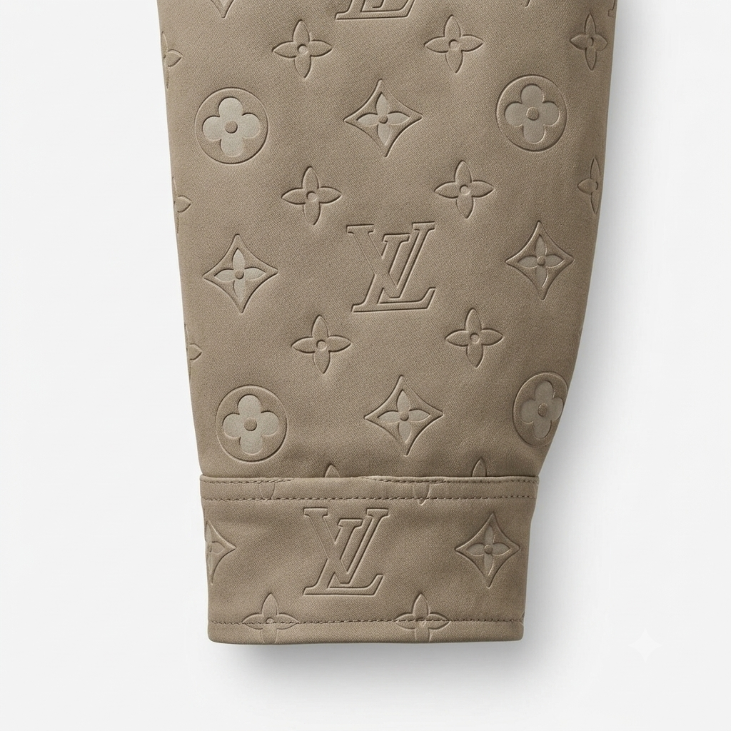 Chaqueta Trucker LV Premium Tipo Gamuza Camel