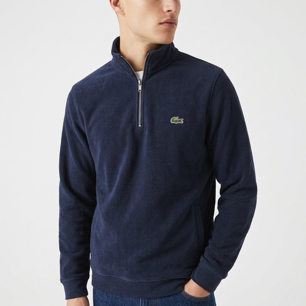 Saco Media Cremallera LACOSTE Azul Oscuro