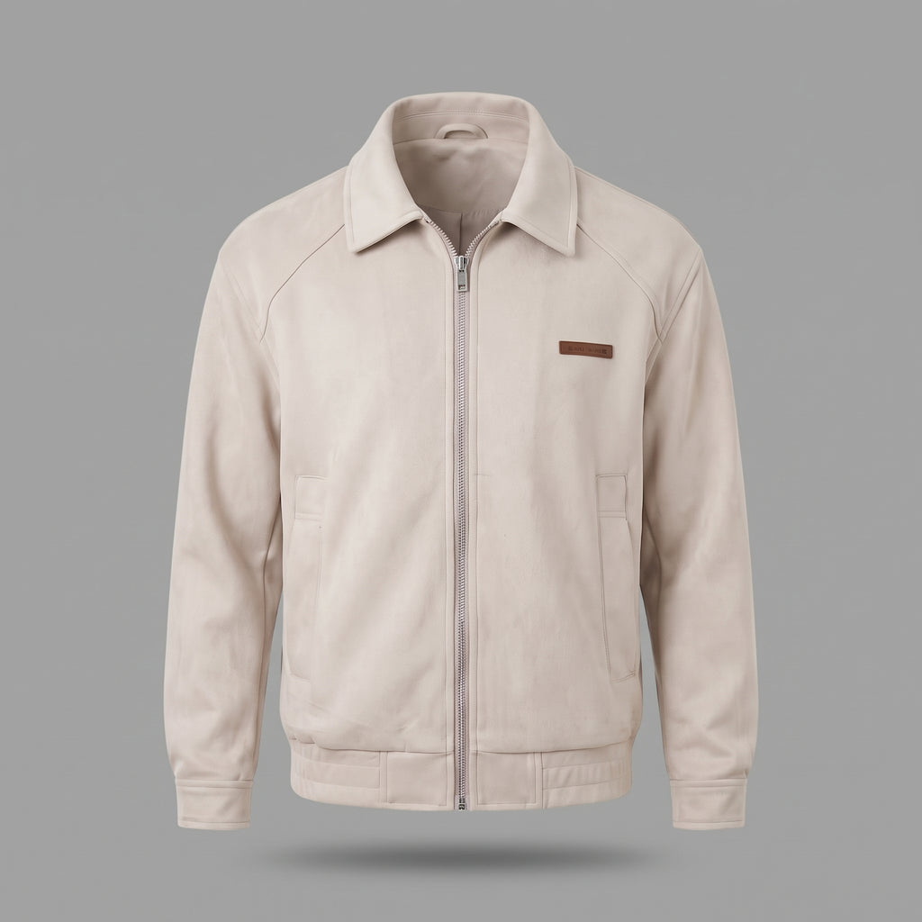 Chaqueta Bomber en Gamuza