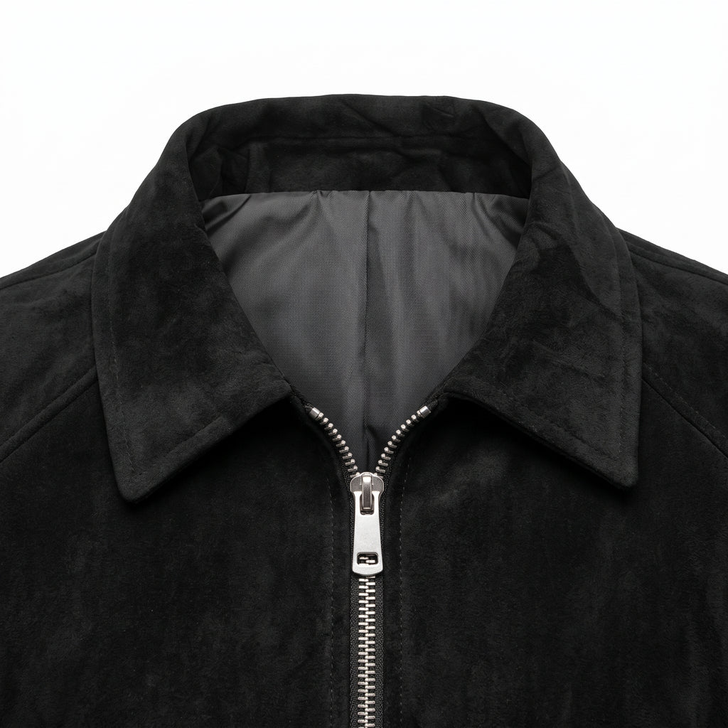 Chaqueta Bomber en Gamuza