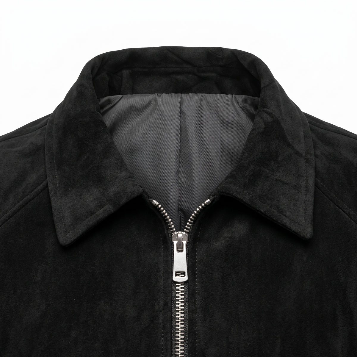 Chaqueta Bomber en Gamuza