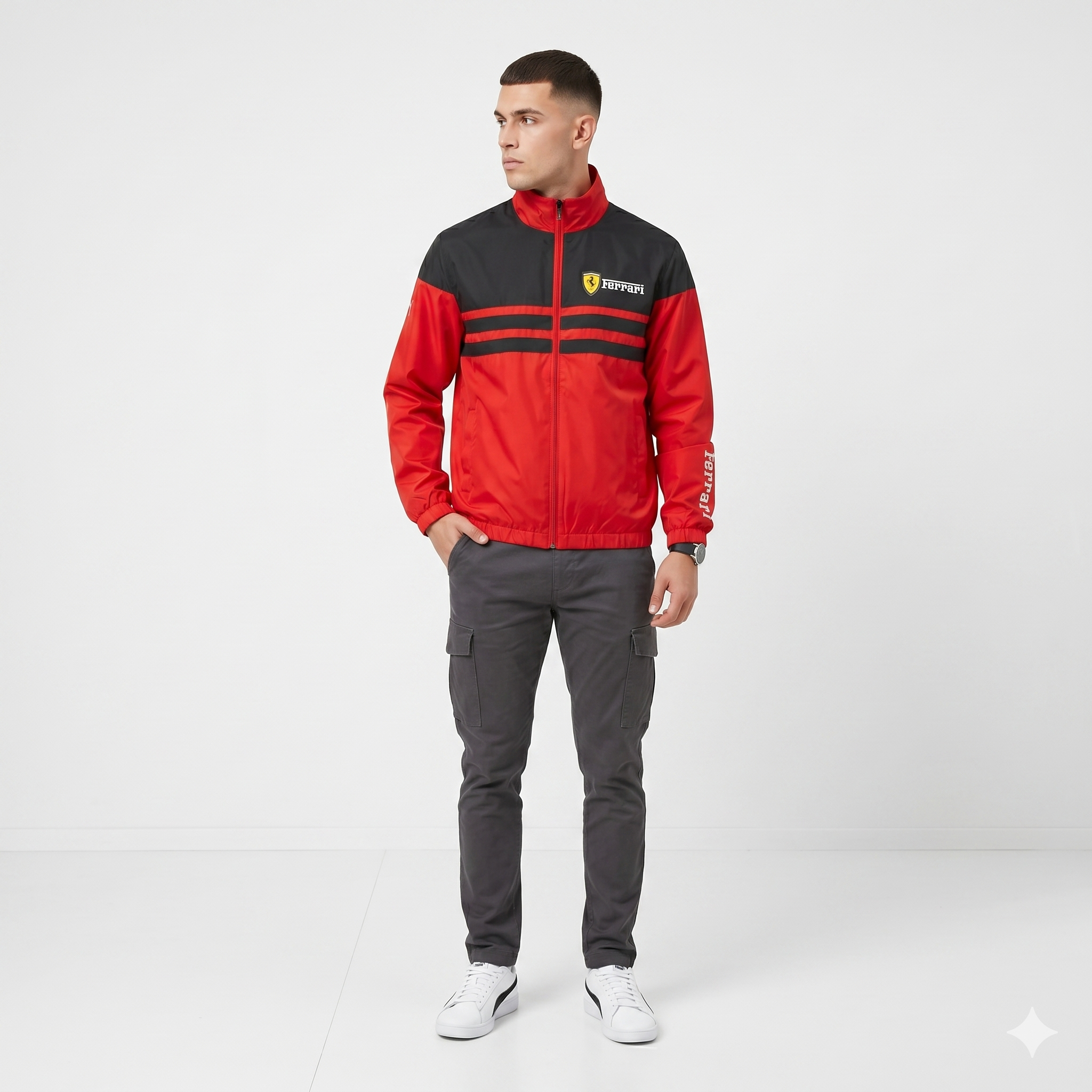 Chaqueta Moto sport cortavientos Ferrari x Puma