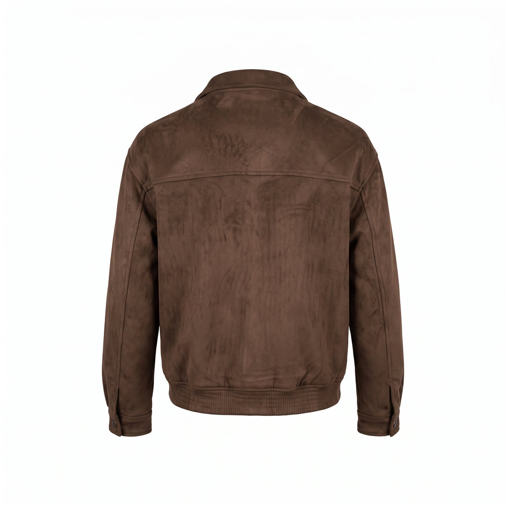 Chaqueta Bomber en Gamuza