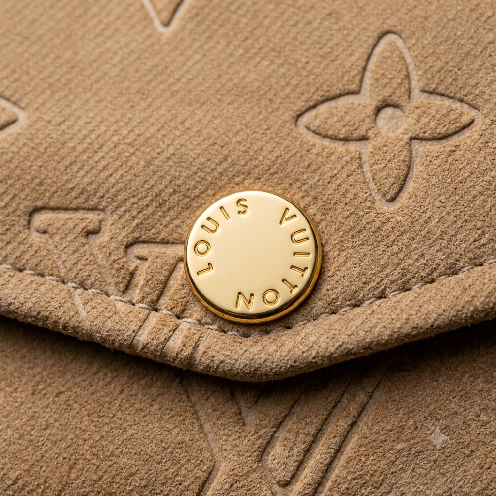 Chaqueta Trucker LV Premium Tipo Gamuza Camel