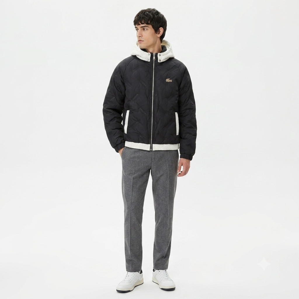Puffer ligera LACOSTE Negro