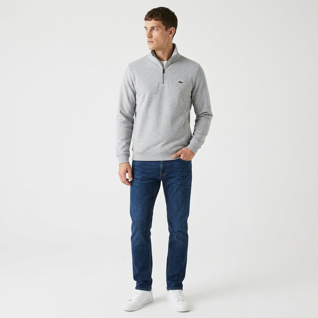 Saco Media Cremallera LACOSTE Gris
