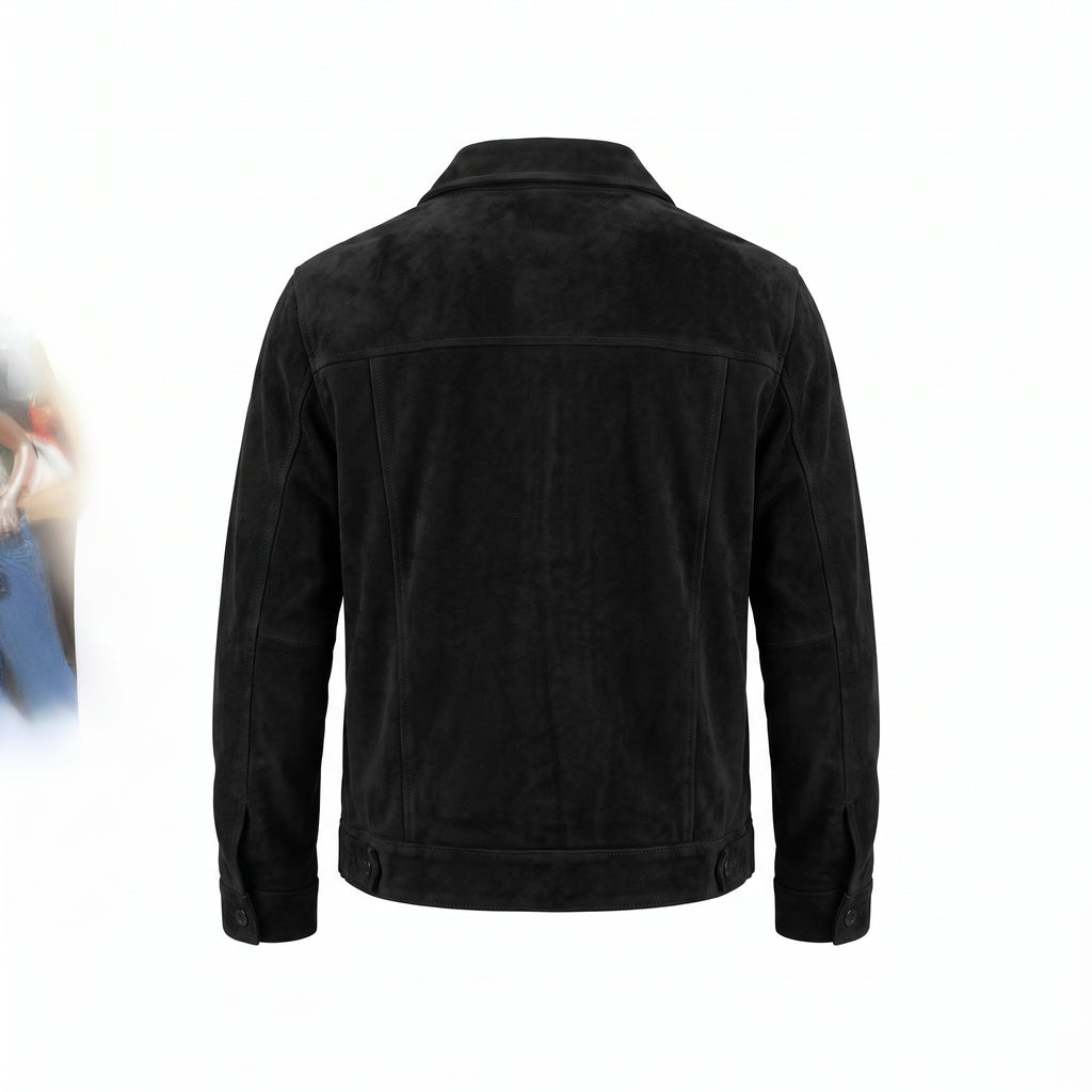 Chaqueta Bomber en Gamuza