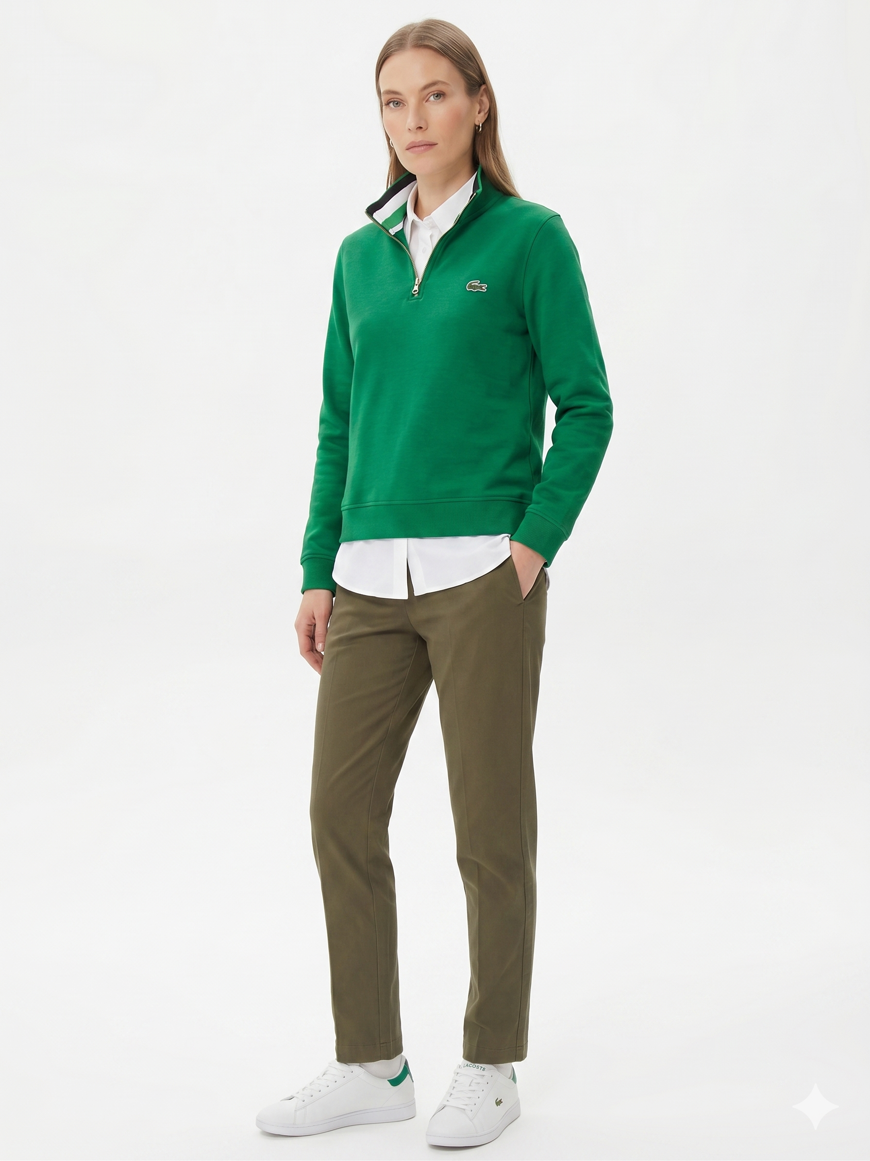 Sueter Media cremallera LACOSTE Dama