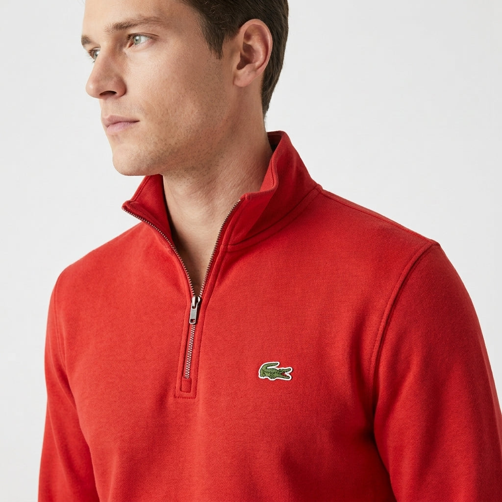 Saco Media Cremallera LACOSTE Rojo