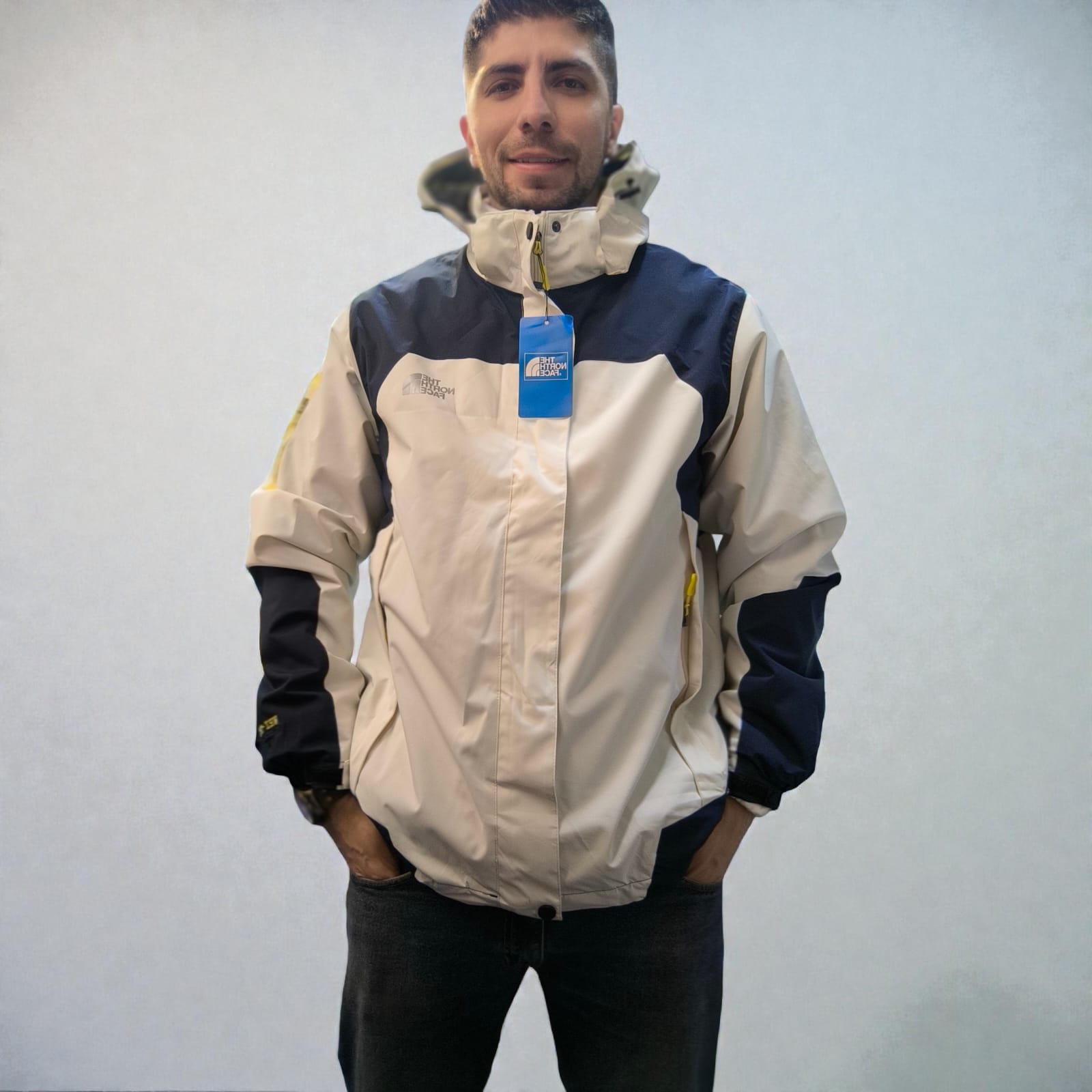 Chaqueta Doble prenda beish azul