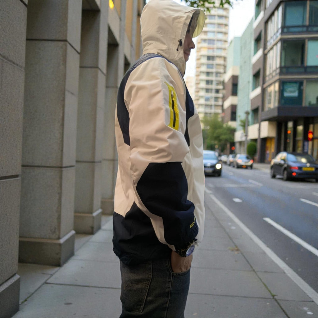 Chaqueta Doble prenda beish azul