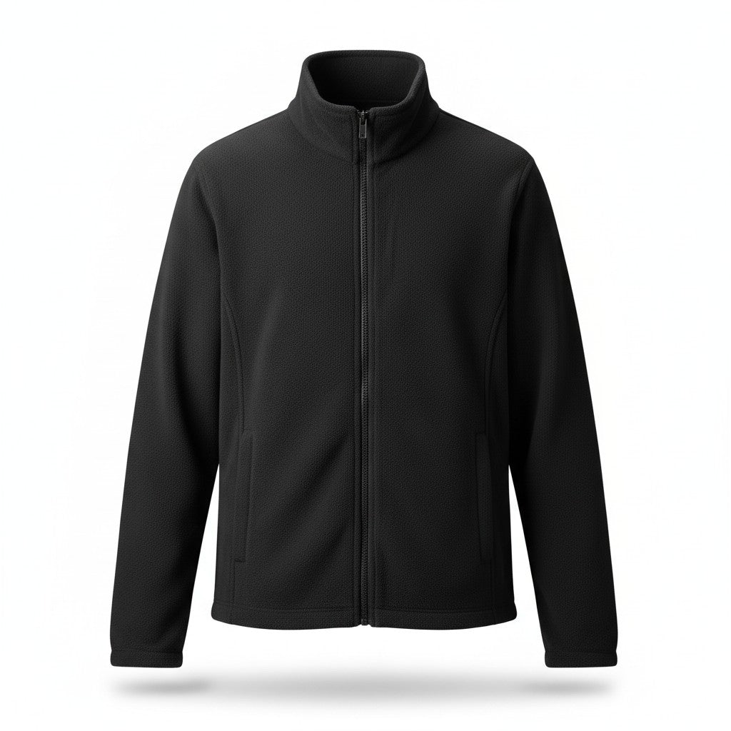 Chaqueta Doble Prenda Negra Cremallera amarilla